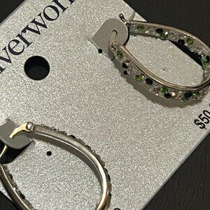 NWT SILVER AND CUBIC ZIRCONIA STONES